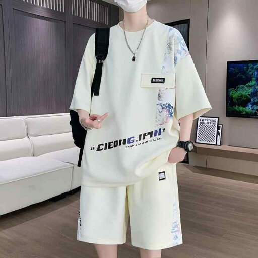 セットアップ 男の子 学生 ジュニア 夏 接触冷感 吸湿速乾 半袖Tシャツ ショートパンツ 上下セット ゆったり カジュアル ストリート 普段使い 部屋着 軽量 快適 セットアップ 男の子 学生 ジュニア 夏 接触冷感 吸湿速乾 半袖Tシャツ ショートパンツ 上下セット ゆったり カジュアル ストリート 普段使い 部屋着 軽量 快適