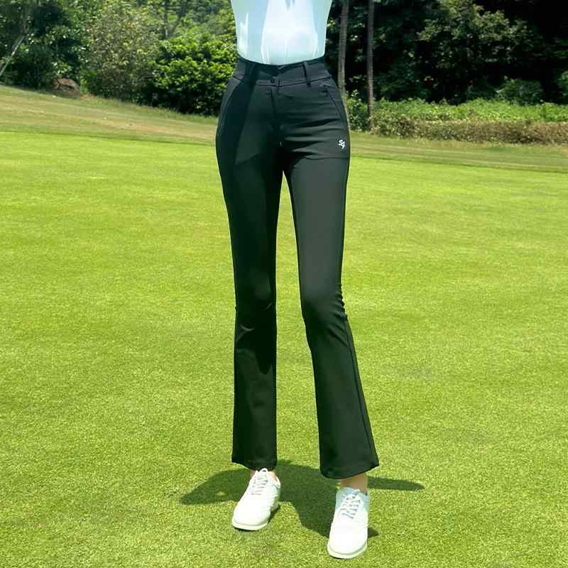 ゴルフパンツ レディース 女性用 秋冬 防寒 暖か ハイウエスト 厚手 裏起毛 ストレッチ スリムフィット..