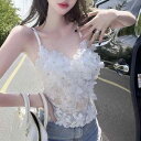 キャミソール レディース レース カップ付き ショート丈 美背デザイン 花柄 シアー 春夏 トップス インナー 普段使い ストレッチ素材 スリムフィット ピンク ホワイト