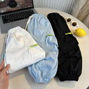 パンツ 男の子 子供用 赤ちゃん用 蚊よけ 虫よけ 薄手 通気性 ポリエステル 長ズボン 普段着 ゆったり 春夏 ブラック ライトブルー ホワイト 普段使い 部屋着 ウエストゴム