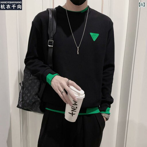 メンズ トップス スウェット Tシャツ カジュアル ファッション おしゃれ 春秋 フェイク セットアップ カラー ブロック プルオーバー 長袖 トレンディ カジュアル メンズ トップス スウェット Tシャツ カジュアル ファッション おしゃれ 春秋 フェイク セットアップ カラー ブロック プルオーバー 長袖 トレンディ カジュアル