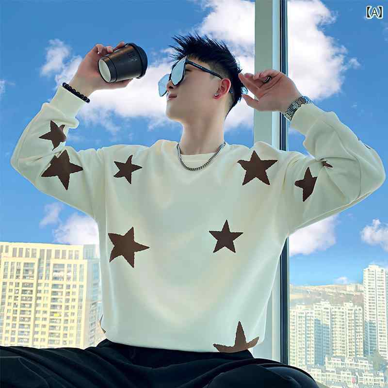 メンズ トップス スウェット Tシャツ カジュアル ファッション おしゃれ 星空 長袖 カジュアル