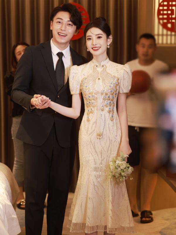 ドレス レディース マーメイドライン 花嫁 イブニングドレス 結婚式 披露宴 パーテ...