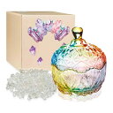 RELIGHT 天然石 水晶 さざれ石 300g パワーストーン 浄化 ガラス 容器 セット 透明