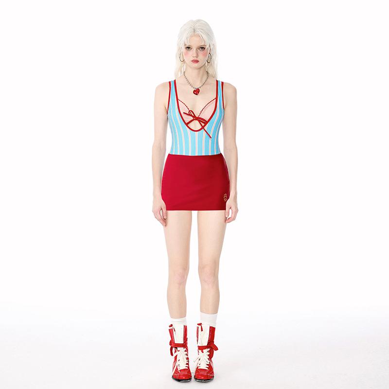 水着 レディース ワンピース パッド付き ノンワイヤー 三角デザイン 小胸 バストアップ 体型カバー カジュアル ブルーストライプ ポリエステル素材 プール 海 リゾート 春夏