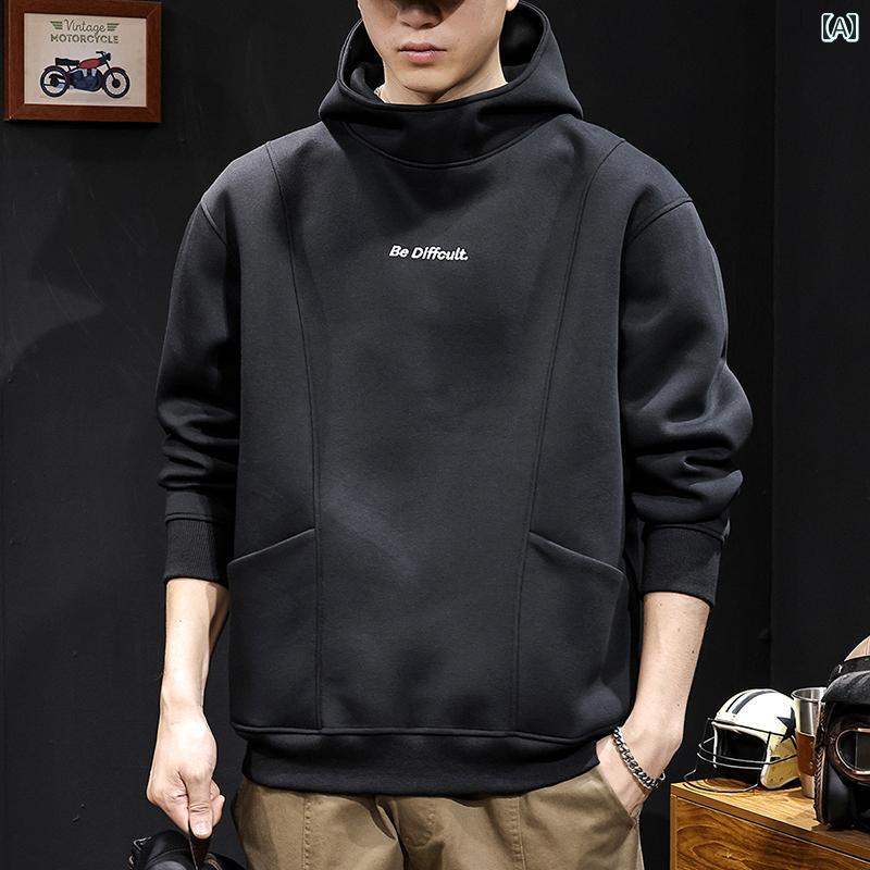 大きめサイズ メンズ スウェット カジュアル おしゃれ ファッション トレーナー フード ポケット 秋冬 厚手 紳士服 ジャケット トレンディ 服 秋