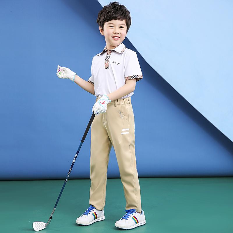 パンツ 男の子 ジュニア キッズ ゴルフウェア スポーツウェア 運動着 カジュアル 薄手 軽量 夏用 ロン..