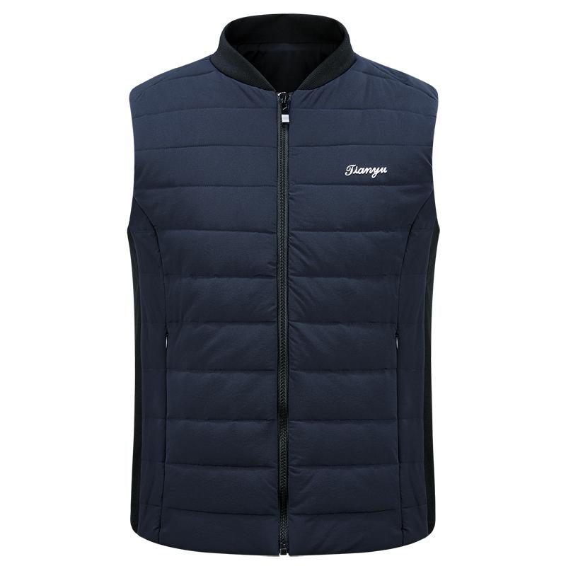 ベスト 男性用 ゴルフ 秋冬 中綿 ダウンコットン 保温 防寒 ノースリーブ ハイネック アウター スポー..