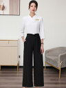 制服 エステティシャン 美容院 施術者 スキンケア SPA ユニフォーム 韓国 業務用 ポリエステル 長袖 Aラインスカート セットアップ 黒 白