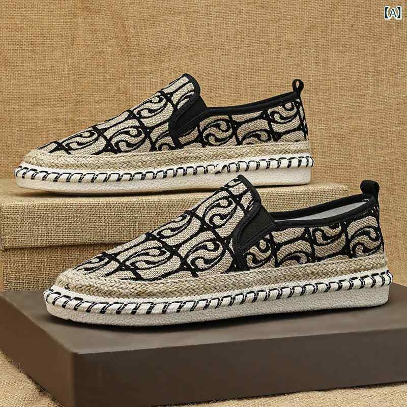 エスパドリーユ メンズ スリッポン カジュアル シューズ 歩きやい かっこいい おしゃれ レジャー 靴 キ..