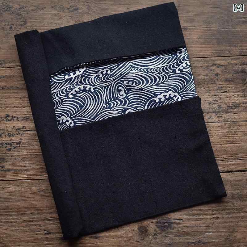 書道 筆入れ 中国風 刺繍 フード シンプル 大容量 ロール ペン バッグ ブラシ カーテン レトロ 宮殿 ス..