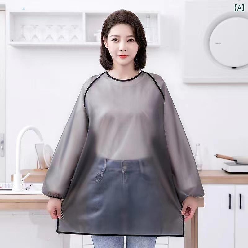 エン レディース メンズ 料理 家庭 キッチン おしゃれ アウトドア 防水 長袖 メッシュ ブラック ホワイト