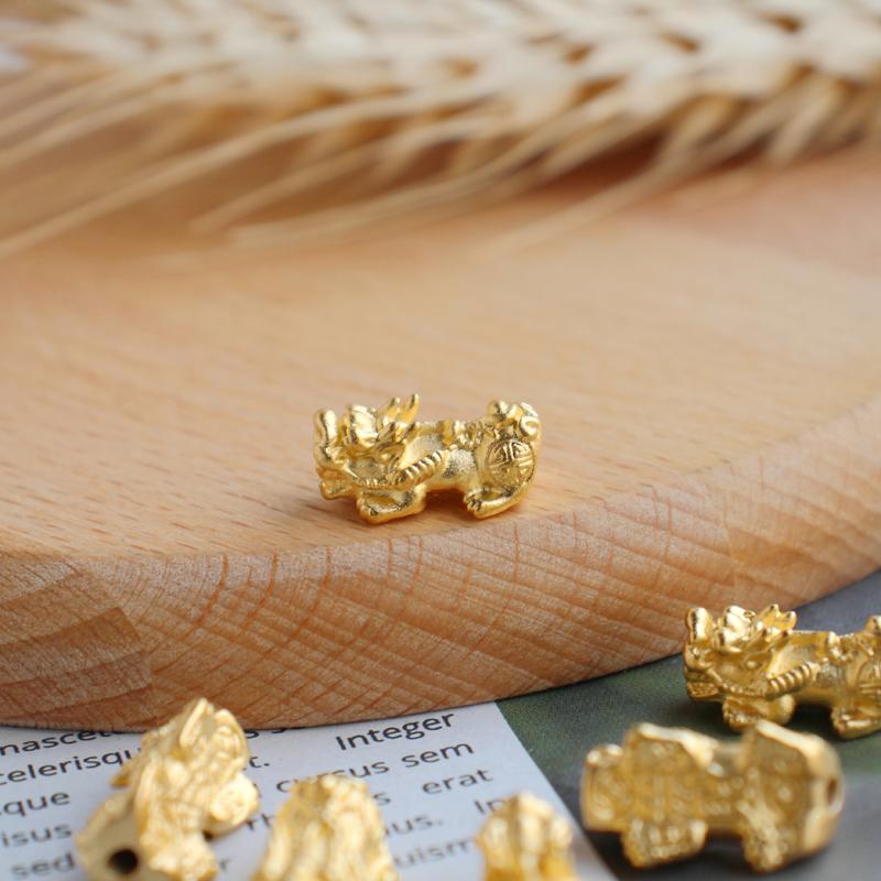 キーホルダー チェーン ペンダント おしゃれ 銅 メッキ 貔貅 キリン DIY ジュエリーアクセサリー ブレ..