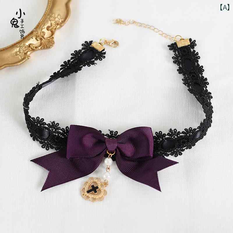 ロリータ ヘッドドレス ヘアバンド 人形 ローズ ピン 頭飾り リボン アクセサリー ハット ブラック パ..