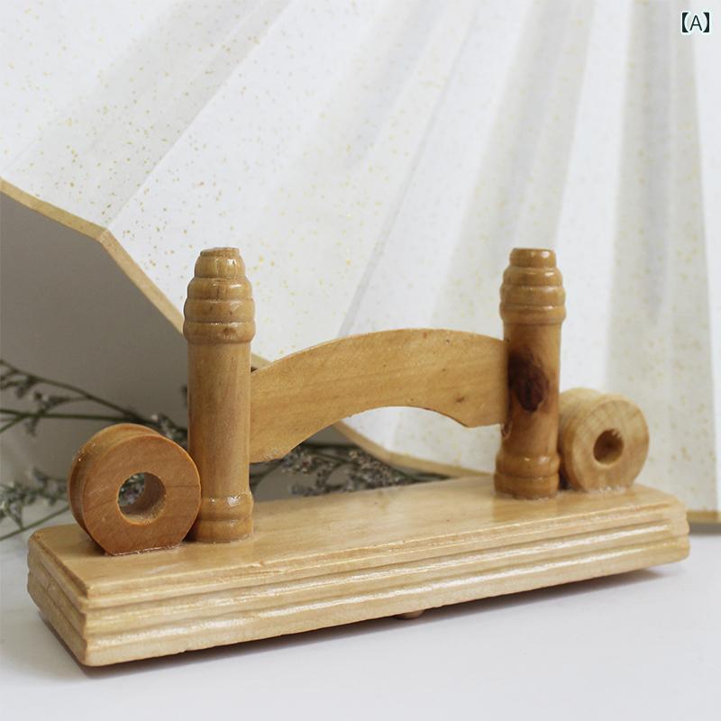 扇子立て 扇子スタンド ディスプレイ 装飾品 台座 レトロ 扇子台 扇子ホルダー 黒檀 マホガニー 竹 レ..