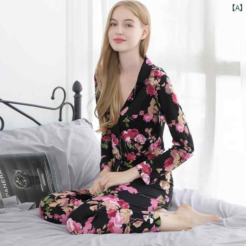 楽天おうち健康生活パジャマ レディース ルームウェア 春 ゆったり 大きめサイズ 長袖 2点 セット ブラック イエロー