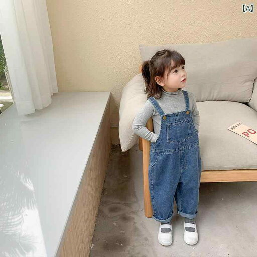 デニム オーバーオール ベビー キッズ サロペット 子供服 男の子 女の子 韓国 春秋 カジュアル おしゃれ ブルー デニム オーバーオール ベビー キッズ サロペット 子供服 男の子 女の子 韓国 春秋 カジュアル おしゃれ ブルー