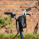フロントバッグ 自転車 ロードバイク ハンドル サイクリング 折りたたみ ケトル 断熱 ブラック オレンジ ブラウン