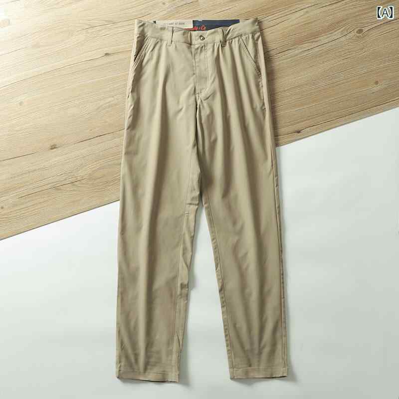 ゴルフウェア メンズ スポーツ パンツ 春夏 おしゃれ カジュアル ストレート ブラック グレー カーキ