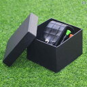 ゴルフ ボールケース 収納 バッグ ウエスト アクセサリー コンパクト おしゃれ クロコダイル 牛革 ミニ ブラック