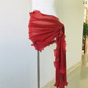 ベリーダンス レディース 衣装 ヒップスカーフ おしゃれ スカート セクシー キャメル ブルー