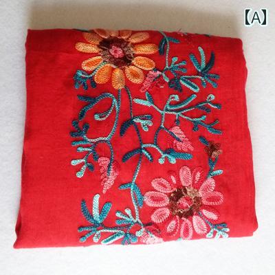 ストール 花柄 刺繍 レディース スカーフ ショール エスニック 旅行 日焼け防止 春夏 大判 レッド ネイビー ブルー ストール 花柄 刺繍 レディース スカーフ ショール エスニック 旅行 日焼け防止 春夏 大判 レッド ネイビー ブルー