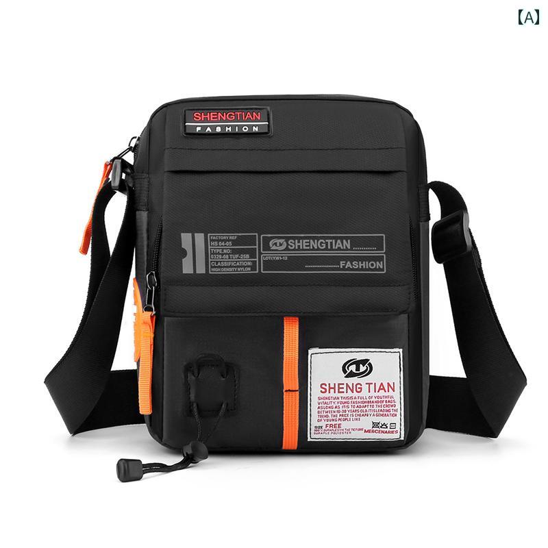 ショルダーバッグ メンズ レディース ビジネス 斜めがけ カジュアル キャンバス ブリーフケース ロゴ ブラック グリーン ネイビー