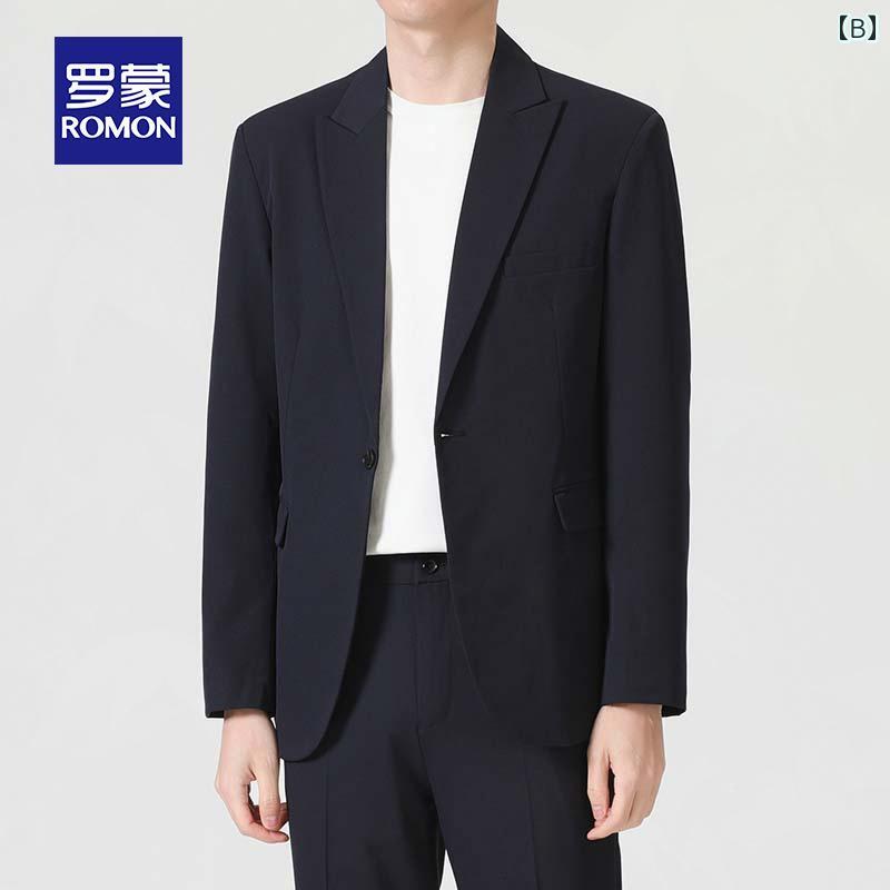 メンズ スーツ おしゃれ 紳士服 ジャケット パンツ ベスト ビジネス カジュアル 結婚式 フォーマル 秋冬 厚手 フォーマル ブラック ブルー グレー