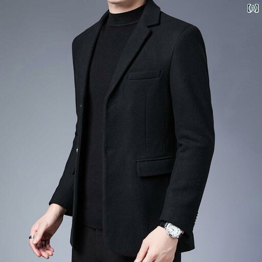 メンズ スーツ おしゃれ 紳士服 秋冬 厚手 結婚式 コート ジャケット ブラック グレー ワインレッド メンズ スーツ おしゃれ 紳士服 秋冬 厚手 結婚式 コート ジャケット ブラック グレー ワインレッド