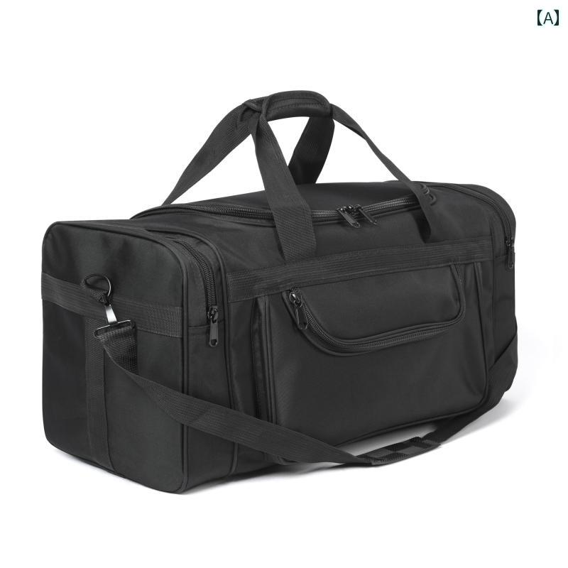 ショルダーバッグ メンズ レディース ビジネス 大容量 耐久性 防水 ポータブル 旅行 斜めがけ シンプル ブラック