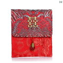 ふくさ 袱紗 結婚式 赤 封筒 バッグ お祝い レトロ 中国風 チャイナ風 祝儀袋 ギフト 刺繍