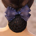シニヨンネット バレッタ まめ髪 お団子 ヘアアクセサリー レディース 韓国 ヘッドバンド ヘアネット ヘアピン シンプル ナース リボン