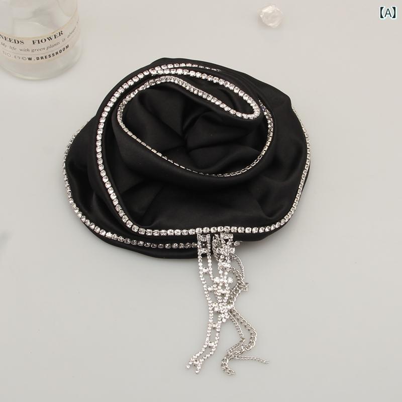 コサージュ フリンジ ステージ 衣装 飾り 装飾 ミュージカル ダンス ブローチ レディース 花 アクセサリー ブラック ホワイト