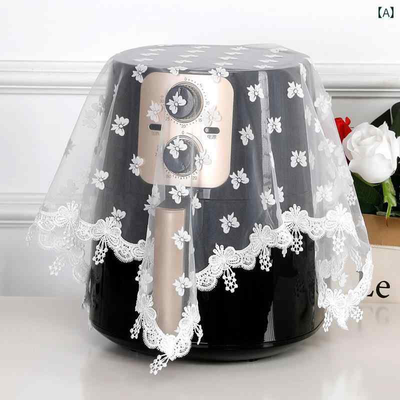 炊飯器 カバー ほこり防止 ダストカバー 防塵 おしゃれ キッチン インテリア レース 北欧 布 電子レンジ 家電