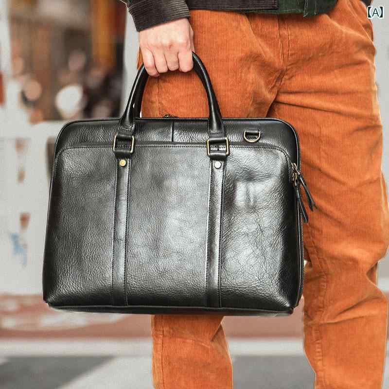 ブリーフケース メンズ トートバッグ ビジネス バッグ オフィス 通勤 革 レザー ブラック ブラウン