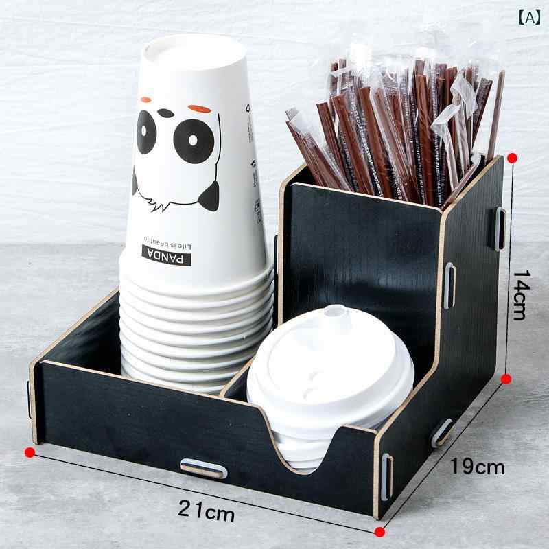 紙コップホルダー カップディスペンサー 置き型 スタンド 使い捨てカップ 収納 コーヒー ショップ ラッ..