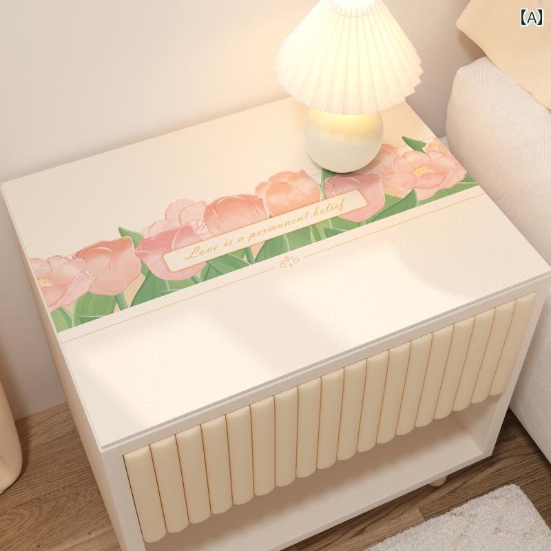 サイドテーブル カバー キャビネット クロス インテリア おしゃれ 防塵 ダストカバー マット 防水 革 保護 布