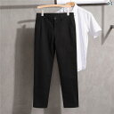 ズボン メンズ パンツ ファッション おしゃれ 春秋 韓国 カジュアル シンプル スリム フィット カーゴ ブラック グレー