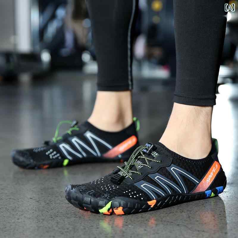 フィットネス シューズ メンズ レディース トレーニング スポーツ ジム 屋内 ヨガ 縄跳び 衝撃吸収 ソフト ソール 滑りにくい ブラック グレー ブルー