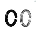 イヤーカフ メンズ アクセサリー ジュエリー おしゃれ かっこいい シンプル リング クリップ フープ イヤーブラック シルバー