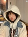 バラクラバ ニット フード ネックウォーマー 帽子 マフラー 防寒 秋冬 レディース メンズ ファー 暖かい ホワイト ピンク イエロー