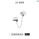 イヤーカフ メンズ アクセサリー ジュエリー おしゃれ かっこいい シンプル レトロ クリップ イヤリング シルバー チェーン ローズ 薔薇