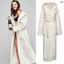 バスローブ メンズ レディース ルームウェア おしゃれ シンプル もこもこ ガウン フード 秋冬 厚手 ロング パジャマ 大きめサイズ ホワイト グレー