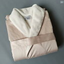 バスローブ メンズ レディース ルームウェア おしゃれ 秋冬 ガウン ロング 光沢 裏起毛 厚手 韓国 薄手 花柄 グレー イエロー ピンク