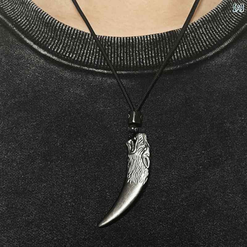 ネックレス ドクロ スカル シルバー 黒曜石 メンズ レディース ペンダント ギフト キーホルダー