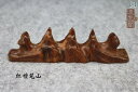 筆置き 書道品 毛筆 スタンド 山型 シンプル レトロ 龍 ドラゴン 文房具 ペンホルダー 無垢材