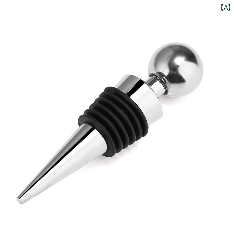 ワインストッパー ボトルキャップ ソフト 家庭 シーリング 鮮度 保持 シルバー ブラック