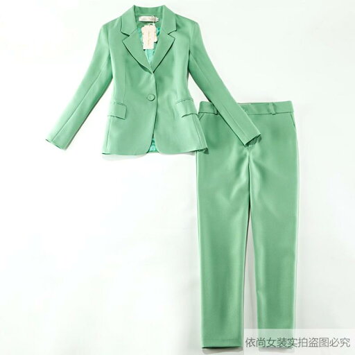 スーツ レディース ビジネス 韓国 セットアップ ジャケット パンツ 春夏 グリーン オフィス 通勤 オフィス スーツ レディース ビジネス 韓国 セットアップ ジャケット パンツ 春夏 グリーン オフィス 通勤 オフィス