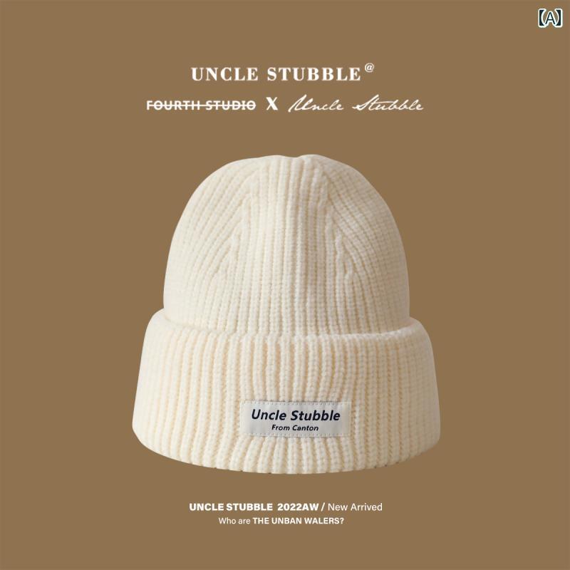 ニット帽 レディース メンズ 帽子 毛糸 冬 厚手 防寒 暖かい 耳あて ホワイト カーキ ブラウン