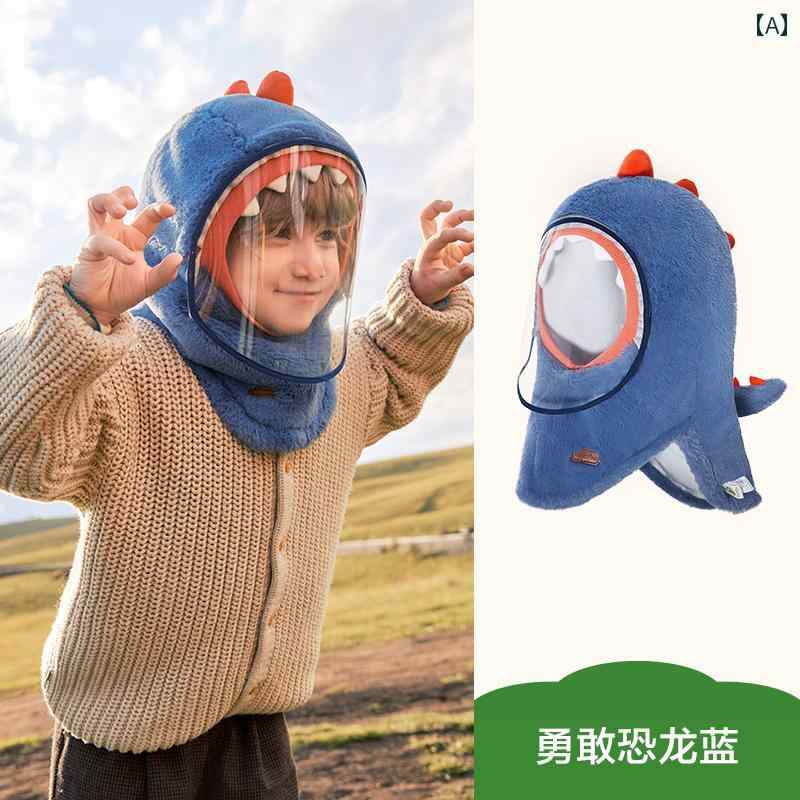 フェイスマスク キッズ 帽子 男の子 女の子 かわいい おしゃれ マスク 子供 防寒 ベビー マフラー 秋冬 恐竜 うさぎ ユニコーン